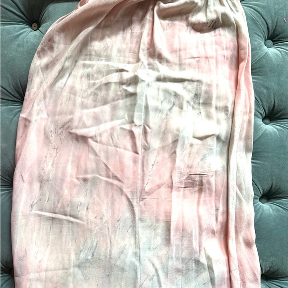 Gypsy 05 silk strapless maxi dress with ruffle tube top style tie dye pastel sm - Picture 7 of 13